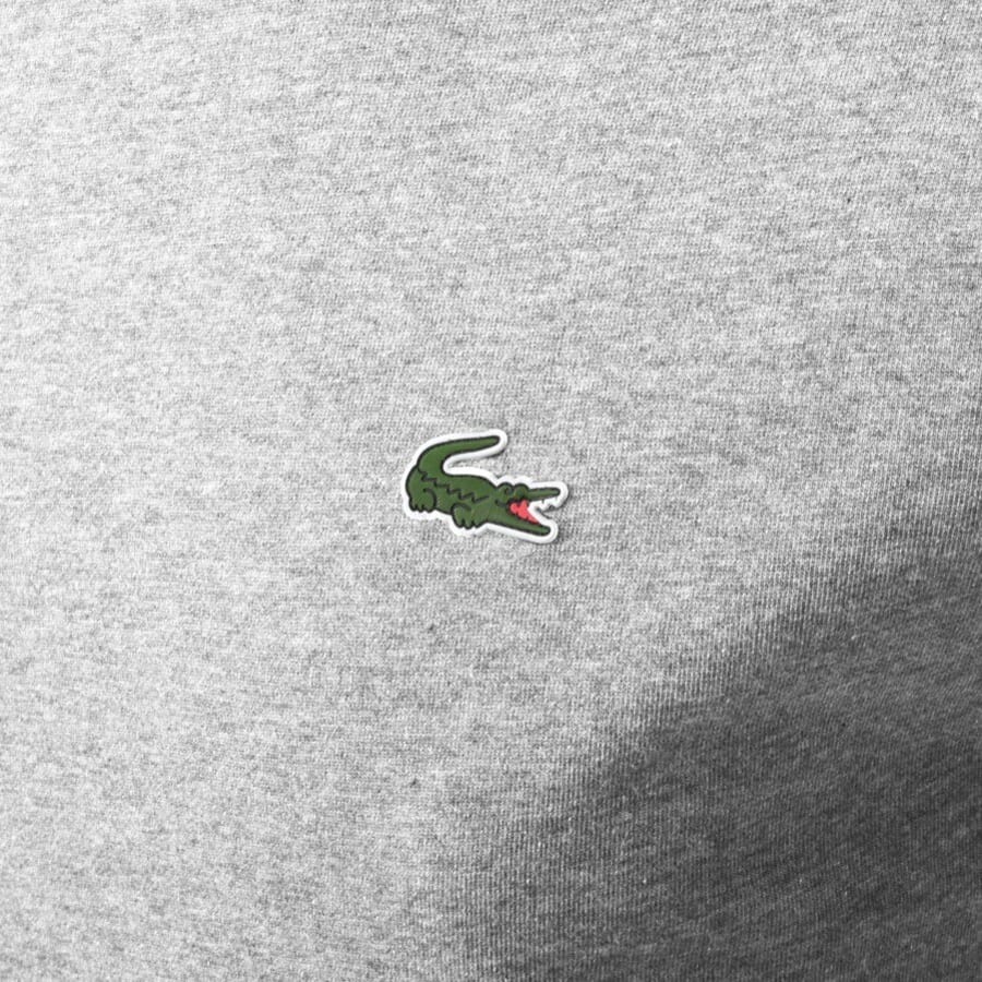 Mens Lacoste Long Sleeve T Shirt Grey